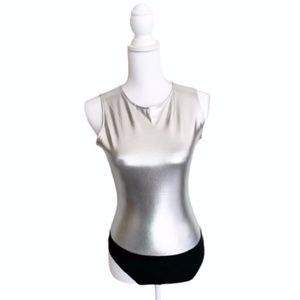 NWT Tiny Willow Silver Holiday Party Bodysuit